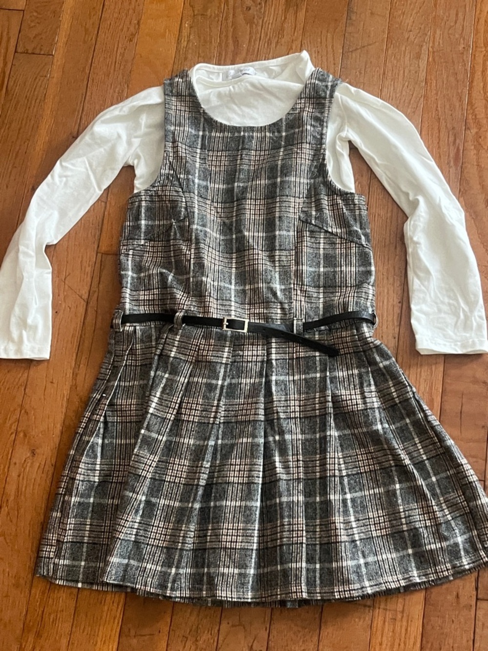 Girls 2 piece Plaid dress Set Size 8 by Blossom Blvd.